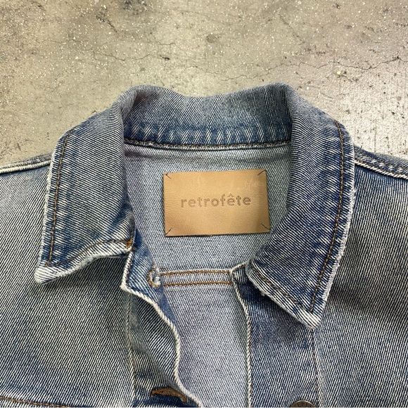 RETROFETE Ada Denim Jean Jacket XS - Picture 3 of 8